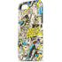 DC Comics Batman Batgirl Vintage Action pose pattern iPhone 8 Pro Case