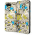 DC Comics Batman Batgirl Vintage Action pose pattern iPhone SE (2nd & 3rd Gen) Folio Case