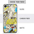 DC Comics Batman Batgirl Vintage Action pose pattern iPhone SE (2nd & 3rd Gen) Skin