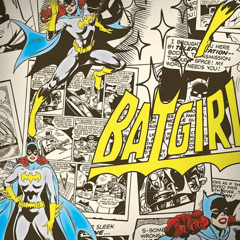 DC Comics Batman Batgirl Vintage Action pose pattern iPhone X Pro Case
