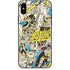 DC Comics Batman Batgirl Vintage Action pose pattern iPhone X Skin