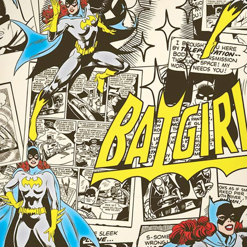 DC Comics Batman Batgirl Vintage Action pose pattern iPhone XS Pro Case