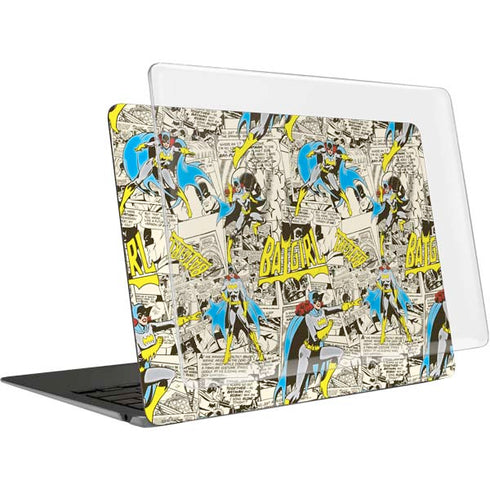 DC Comics Batman Batgirl Vintage Action pose pattern MacBook Air 13in M1 (2021) Case plus Skin