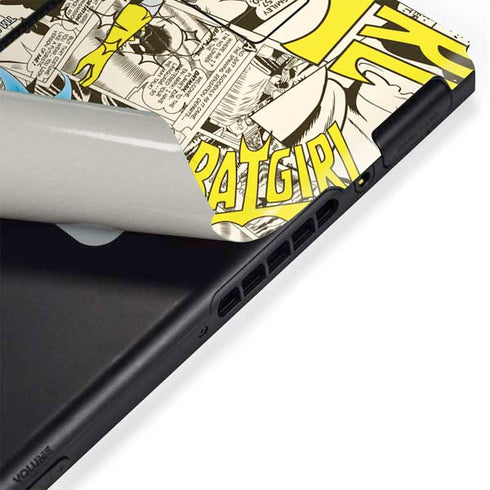 DC Comics Batman Batgirl Vintage Action pose pattern Nintendo Switch Bundle Skin