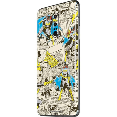 DC Comics Batman Batgirl Vintage Action pose pattern OnePlus 7 Pro Skin