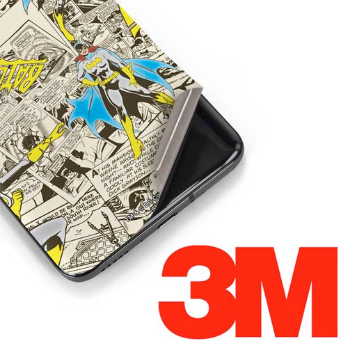 DC Comics Batman Batgirl Vintage Action pose pattern OnePlus 7 Pro Skin