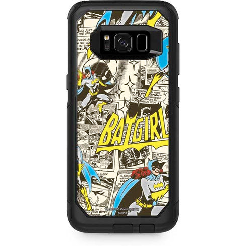 DC Comics Batman Batgirl Vintage Action pose pattern Otterbox Commuter Galaxy Skin