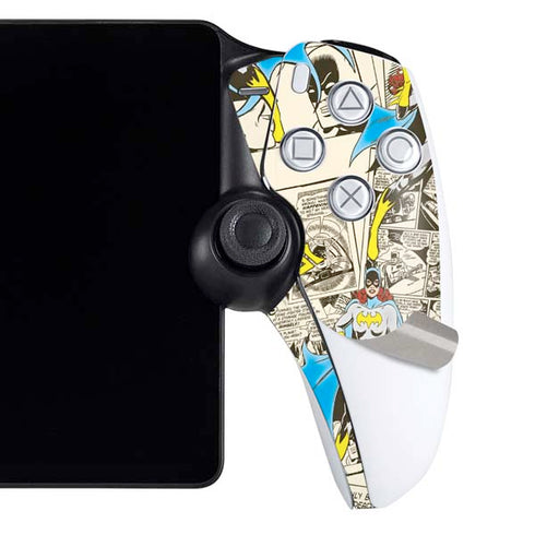 DC Comics Batman Batgirl Vintage Action pose pattern PlayStation Portal Remote Player Skin