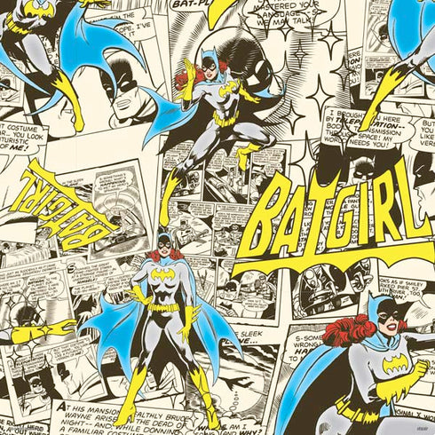DC Comics Batman Batgirl Vintage Action pose pattern PS4 Console Skin