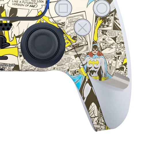 DC Comics Batman Batgirl Vintage Action pose pattern PS5 Bundle Skin