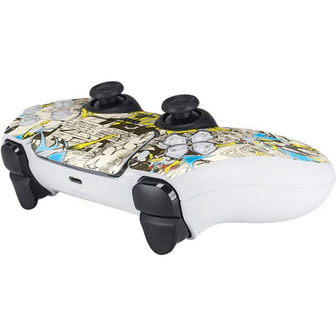 DC Comics Batman Batgirl Vintage Action pose pattern PS5 Controller Skin