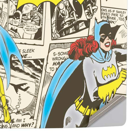 DC Comics Batman Batgirl Vintage Action pose pattern PS5 Slim Digital Edition Console Skin