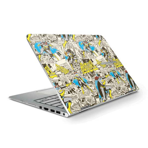 DC Comics Batman Batgirl Vintage Action pose pattern HP Spectre Skin