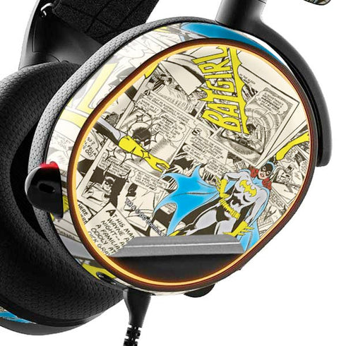 DC Comics Batman Batgirl Vintage Action pose pattern SteelSeries Arctis 5 Skin