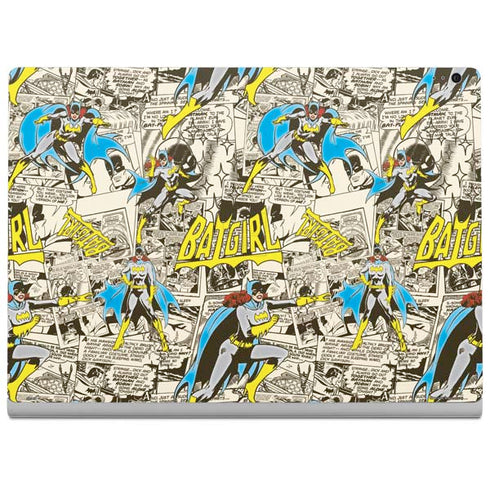 DC Comics Batman Batgirl Vintage Action pose pattern Surface Book 2 15in Skin