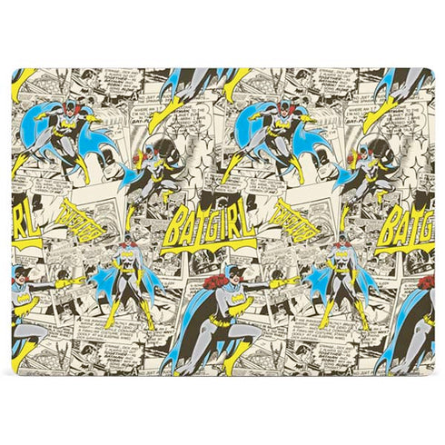 DC Comics Batman Batgirl Vintage Action pose pattern Surface Laptop 2 Skin