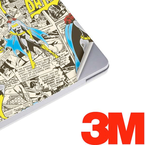 DC Comics Batman Batgirl Vintage Action pose pattern Surface Laptop 2 Skin