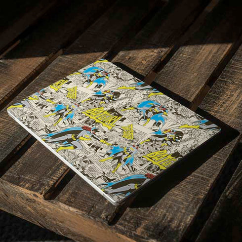 DC Comics Batman Batgirl Vintage Action pose pattern Surface Laptop 2 Skin