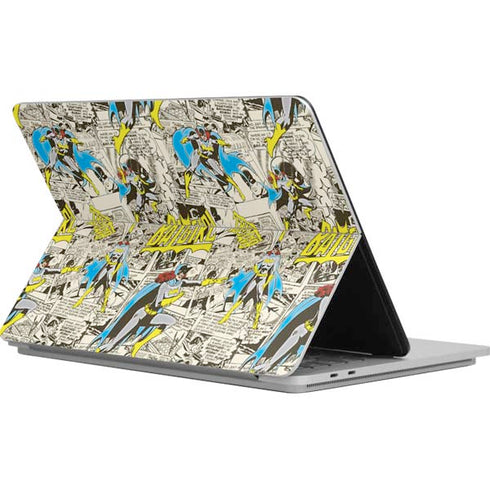 DC Comics Batman Batgirl Vintage Action pose pattern Surface Laptop Studio Skin