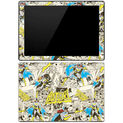 DC Comics Batman Batgirl Vintage Action pose pattern Surface Pro 3 Skin