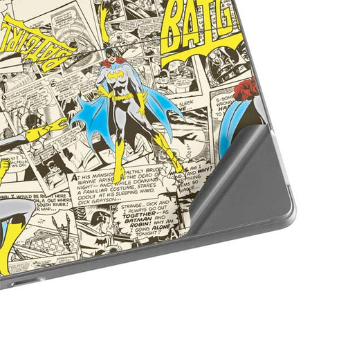 DC Comics Batman Batgirl Vintage Action pose pattern Surface Pro 8 Skin
