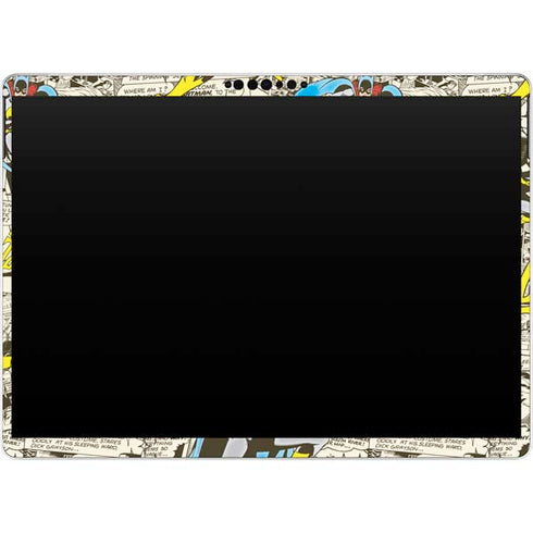 DC Comics Batman Batgirl Vintage Action pose pattern Surface Pro 9 Skin