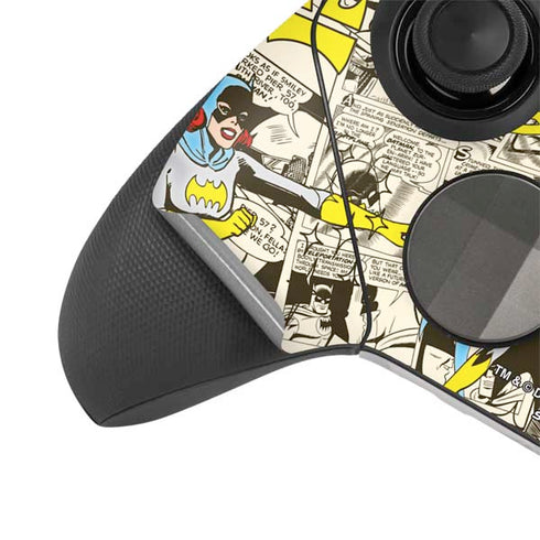 DC Comics Batman Batgirl Vintage Action pose pattern Xbox Elite Wireless Controller Series 2 Skin