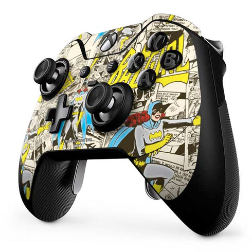 DC Comics Batman Batgirl Vintage Action pose pattern Xbox One Elite Controller Skin