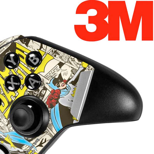 DC Comics Batman Batgirl Vintage Action pose pattern Xbox One Elite Controller Skin