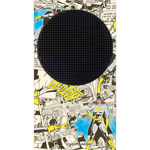 DC Comics Batman Batgirl Vintage Action pose pattern Xbox Series S Skins