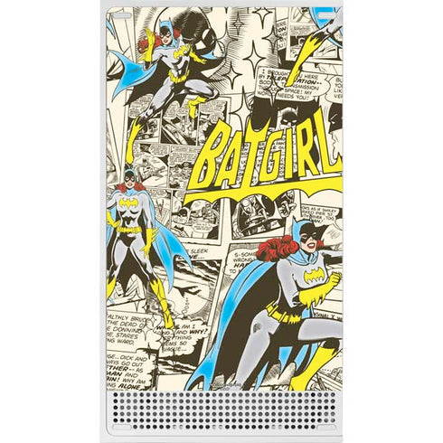 DC Comics Batman Batgirl Vintage Action pose pattern Xbox Series S Console Skin