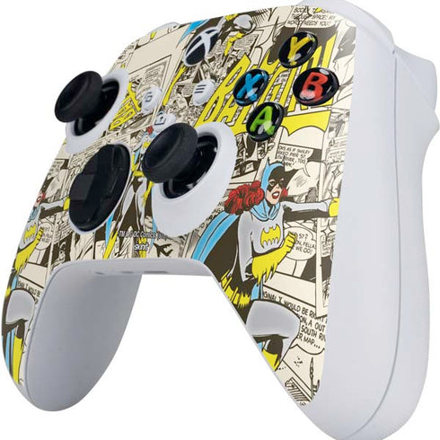 DC Comics Batman Batgirl Vintage Action pose pattern Xbox Series S Controller Skin