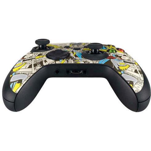 DC Comics Batman Batgirl Vintage Action pose pattern Xbox Series X Controller Skin