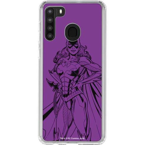 DC Comics Batgirl Comic Pop Galaxy A21 Clear Case