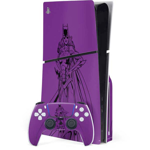 DC Comics Batgirl Comic Pop PS5 Slim Disk Bundle Skin