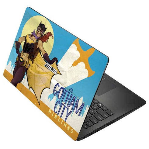 DC Comics Bombshells Batgirl- Fly Gotham City Airlines Asus X502CA 15.6 Skin