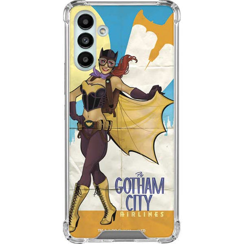 DC Comics Bombshells Batgirl- Fly Gotham City Airlines Galaxy A13 5G Clear Case