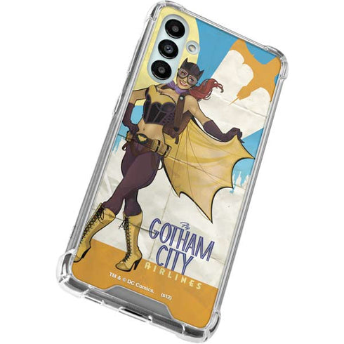 DC Comics Bombshells Batgirl- Fly Gotham City Airlines Galaxy A13 5G Clear Case