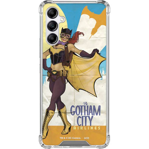 DC Comics Bombshells Batgirl- Fly Gotham City Airlines Galaxy A15 5G Clear Case