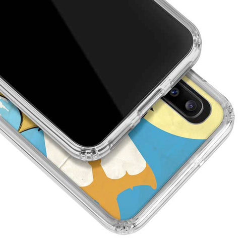 DC Comics Bombshells Batgirl- Fly Gotham City Airlines Galaxy A30 Clear Case