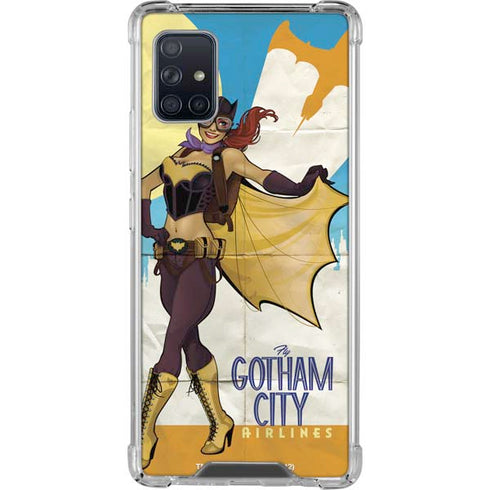 DC Comics Bombshells Batgirl- Fly Gotham City Airlines Galaxy A51 5G Clear Case