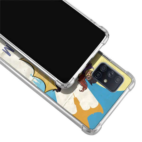 DC Comics Bombshells Batgirl- Fly Gotham City Airlines Galaxy A51 5G Clear Case