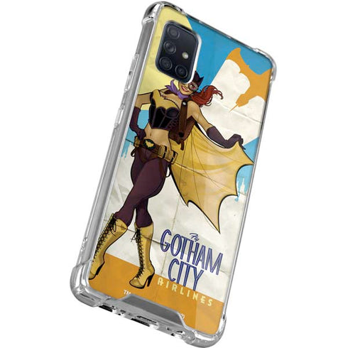 DC Comics Bombshells Batgirl- Fly Gotham City Airlines Galaxy A51 5G Clear Case