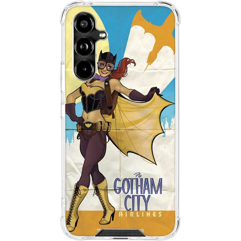 DC Comics Bombshells Batgirl- Fly Gotham City Airlines Galaxy A54 5G Clear Case