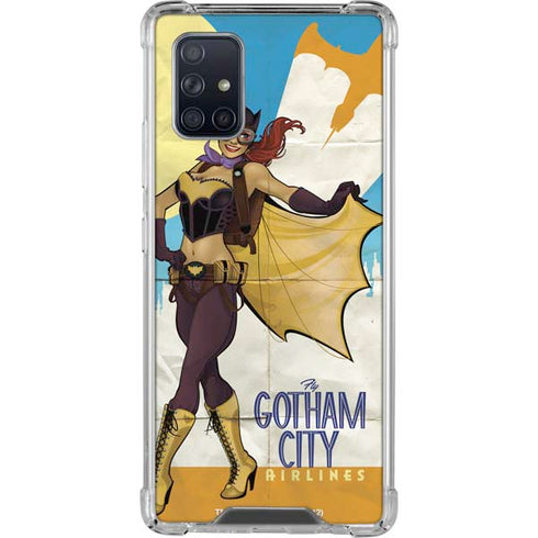 DC Comics Bombshells Batgirl- Fly Gotham City Airlines Galaxy A71 5G Clear Case