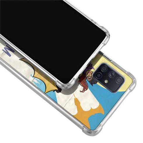 DC Comics Bombshells Batgirl- Fly Gotham City Airlines Galaxy A71 5G Clear Case