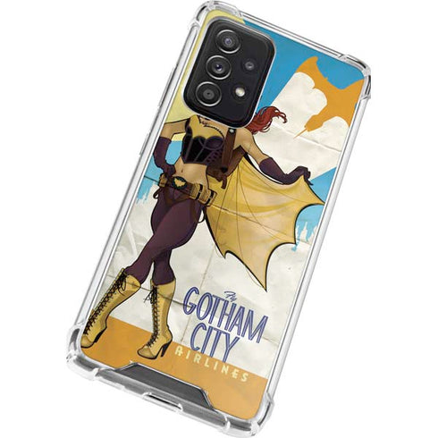 DC Comics Bombshells Batgirl- Fly Gotham City Airlines Galaxy A72 5G Clear Case