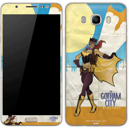 DC Comics Bombshells Batgirl- Fly Gotham City Airlines Galaxy J7 Skin