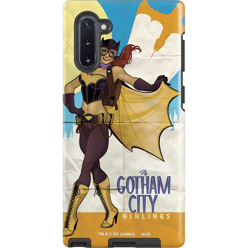 DC Comics Bombshells Batgirl- Fly Gotham City Airlines Galaxy Note 10 Pro Case