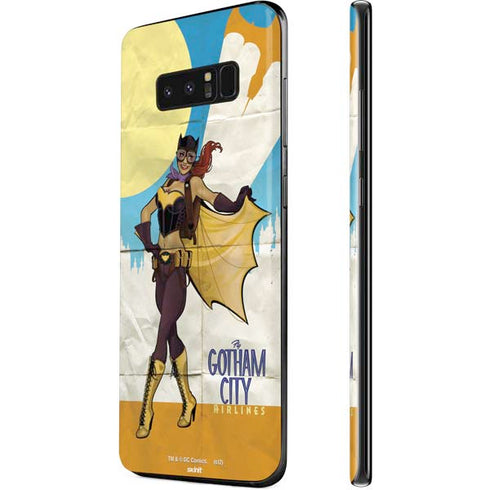 DC Comics Bombshells Batgirl- Fly Gotham City Airlines Galaxy Note 8 Skin